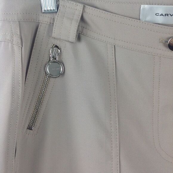 NEW Carven Midrise Cargo Trousers in Beige US 10 - Picture 6 of 11